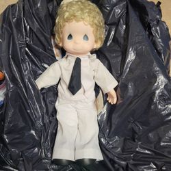 Vintage PRECIOUS MOMENTS Sailor Blonde Boy Doll