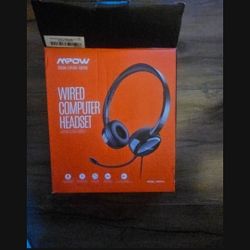 NEW- MPow Wired Computer Headset