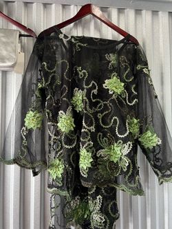 Vintage set blouse and skirt size L
