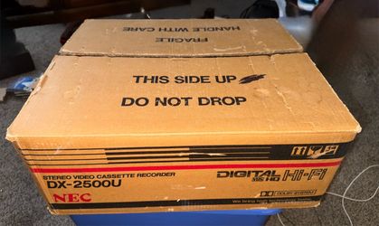 NEC DX-2500U Stereo VHS VCR in Box