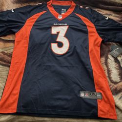 Denver Broncos Jersey Russell Wilson 2XL Mens Nike Blue Jersey