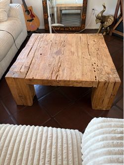 Teak Wood Square Coffee Table