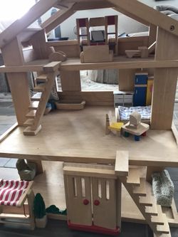 Wooden Dollhouse & Accessories for Sale in Nashua, NH - OfferUp