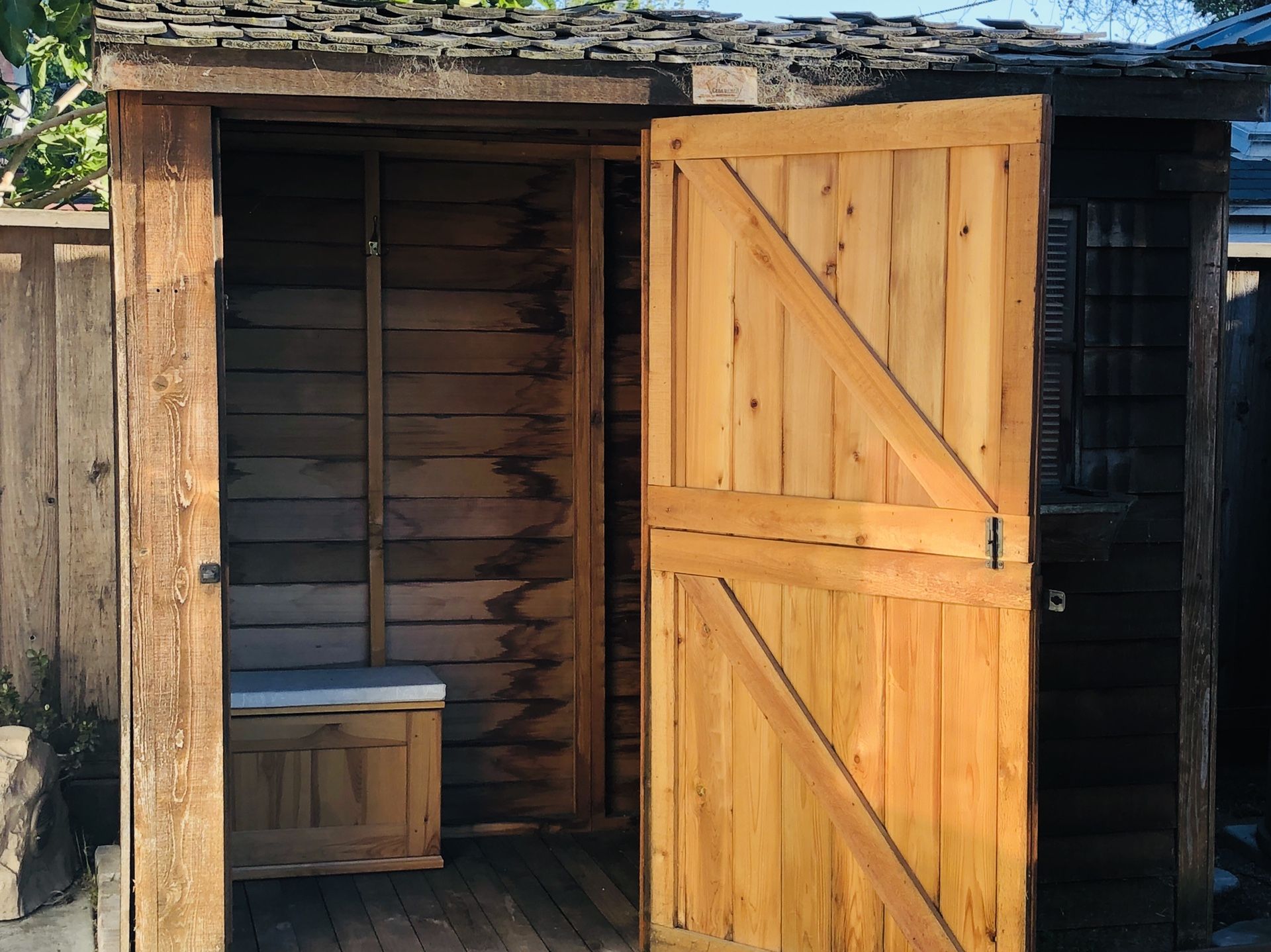 Cedar Wood storage shed/ Sauna shed