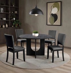 5 PC ROUND DINING TABLE SET