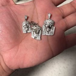 Jesus Face Charms 925 Silver