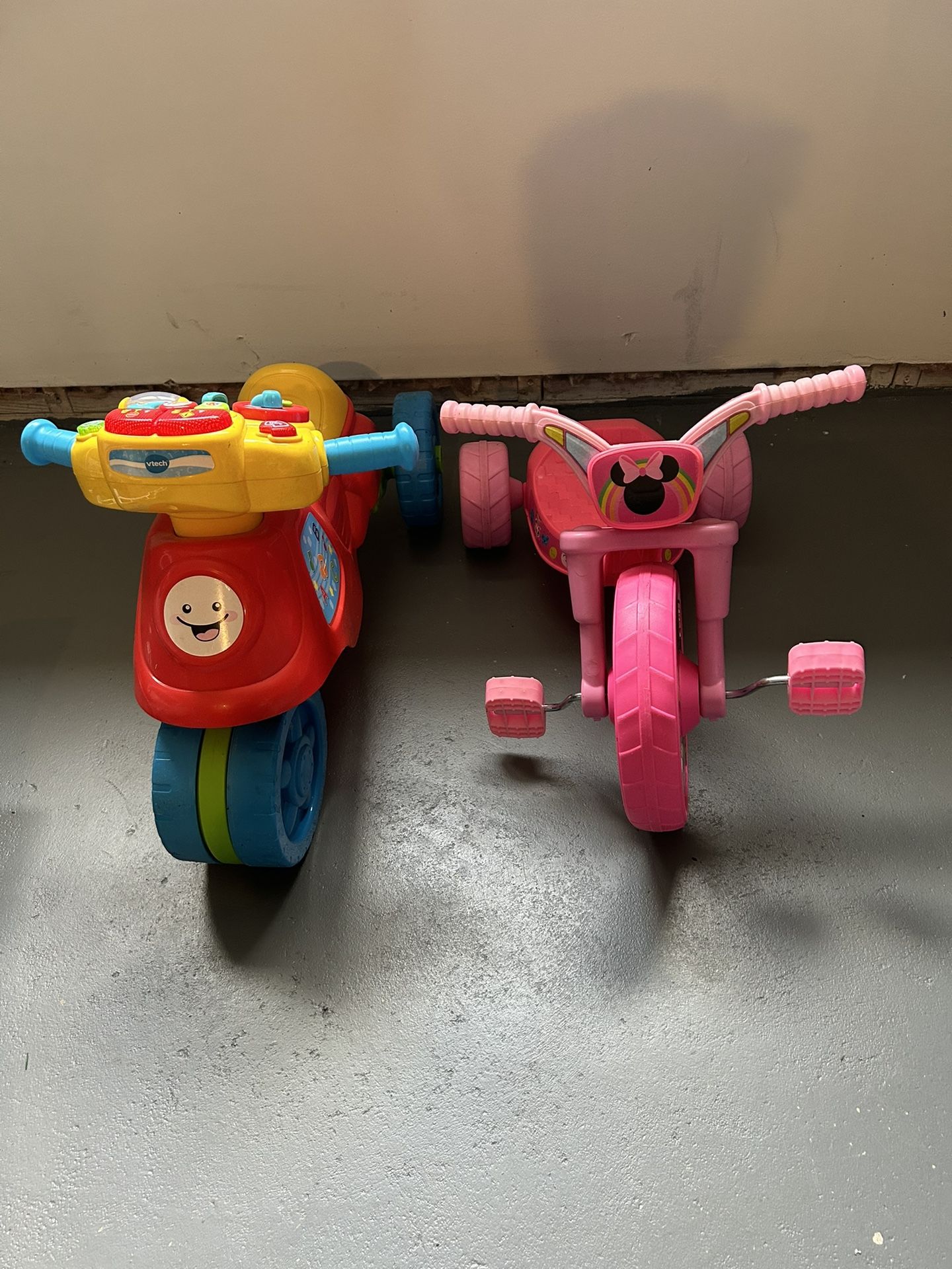 Vtech Motorbike And Minnie Tricycle
