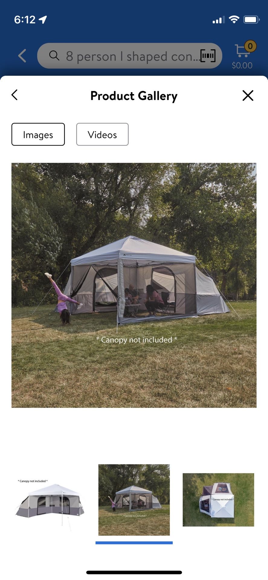Ozark Trail 8-Person Connect Tent with Screen Porch (Straight-Leg Canopy Sold Separately)