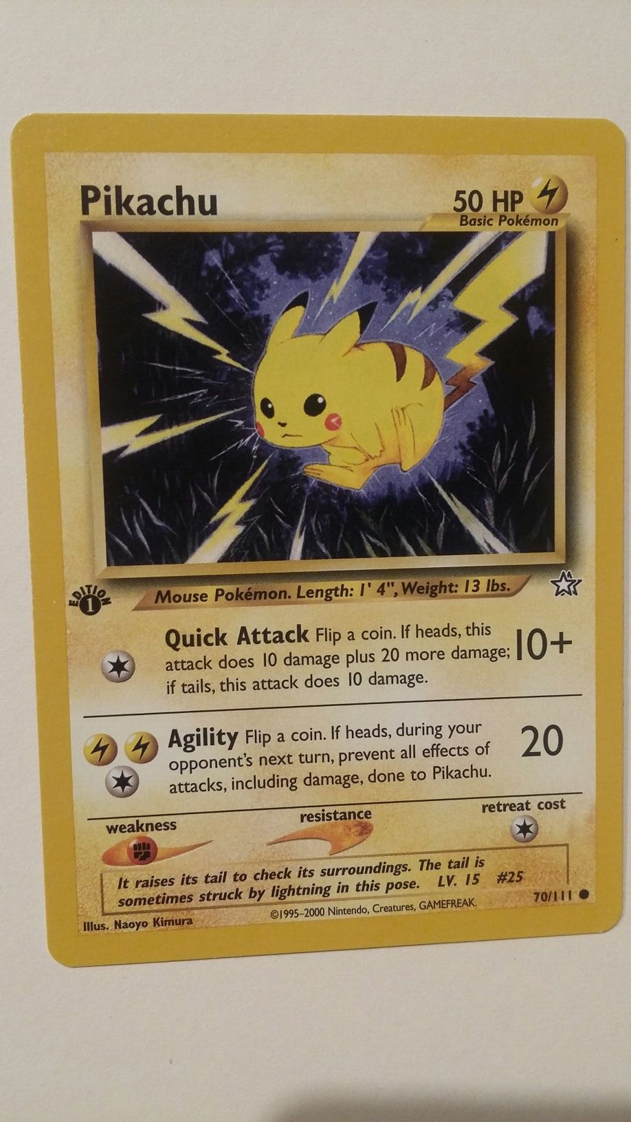 POKEMON PIKACHU 1ST EDITION MINT NM