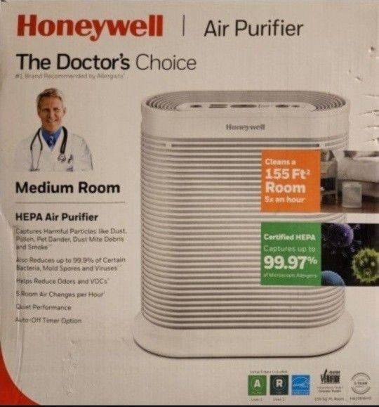Honeywell True HEPA 155 sq. ft. Allergen Remover Air Purifier. This is used by wasn't used more than a couple weeks.