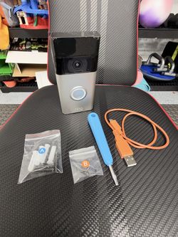 Ring Video Doorbell 2nd Gen - Battery Powered, Reset & Ready, All Hardware Included