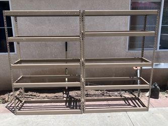 Metal shelving