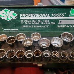 Sk 1/2 Inch Drive Metric Shallow Sockets