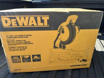 DEWALT Miter Saw, Single Bevel, Compound, 10-Inch, 15-Amp