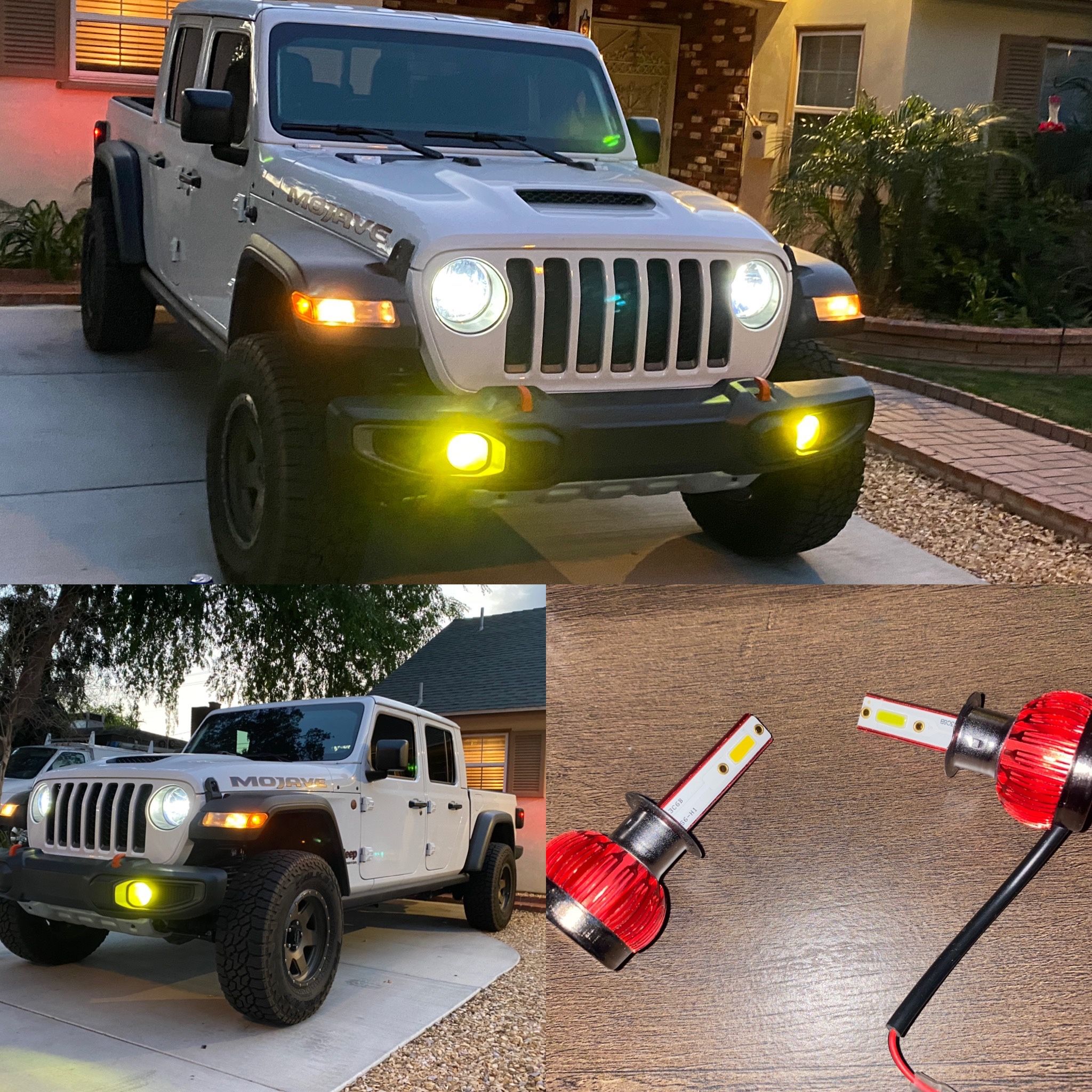 White 9005 HB3 LED Bulbs Headlight Conversion Kit High Beam Bright