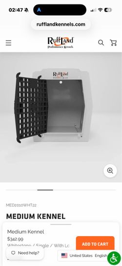 Medium Ruffland Dog/Pet Kennel- NO DOORS x2
