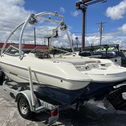2015 Stingray 19.5 ski & Fish Fresh water only  290 hrs  3.0 EFI, stainless high five prop Front and rear swivel fish seats  Front live well and troll