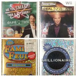4 Nintendo Wii games: Game shows/ puzzles