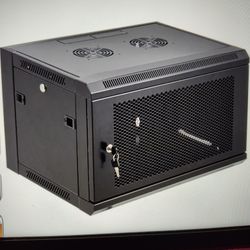 New 6U Wall Mount Server Cabinet Network Rack Vent Enclosure Locking Door Computer Networking