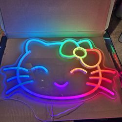 HELLO KITTY NEON LIGHT W/REMOTE 