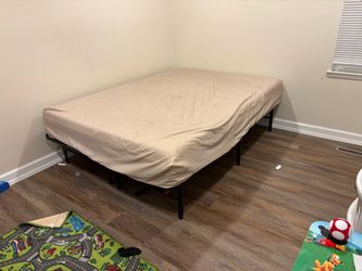 Queen bed and frame