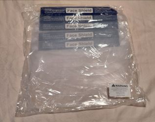 Brand new face shield in package ( never open still sealed)