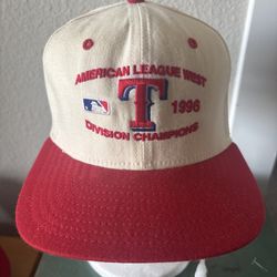 Vintage Texas Rangers 1996 AL West Division Champions New Era Snap Back Hat
