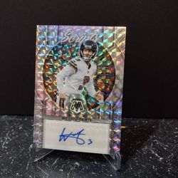 2023 Panini Mosaic Will Lutz Silver Prizm Autograph