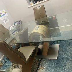 Dinning Set With 3 Chairs 