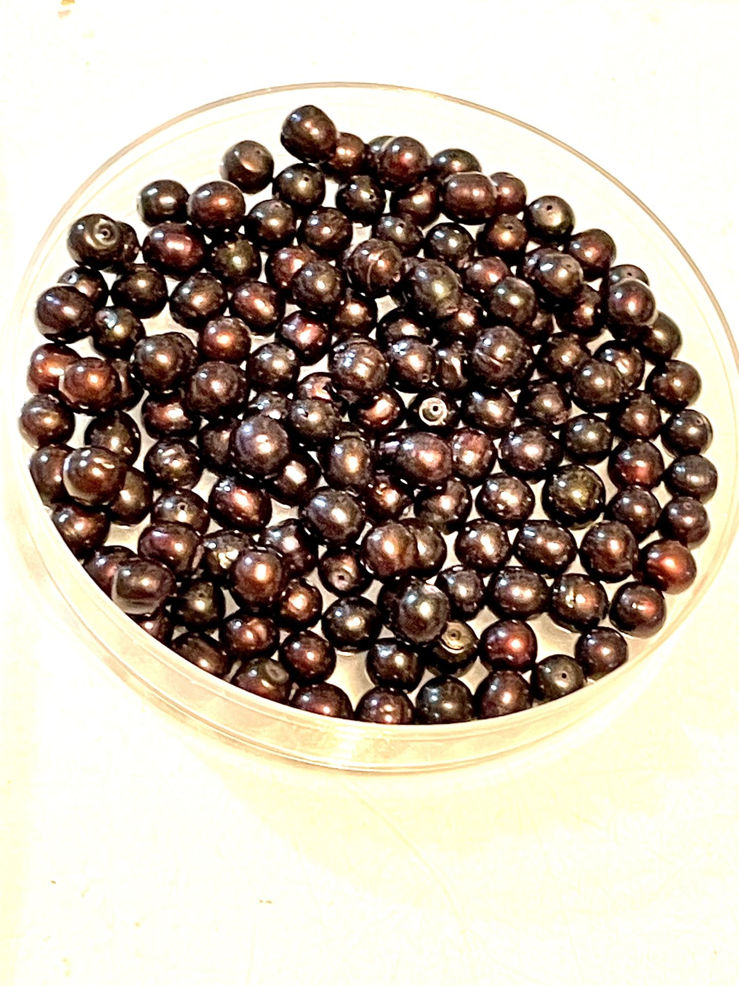 Lot Of 144 Wine Pearl Beads