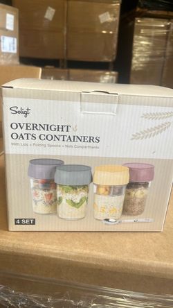 Soligt Overnight Oats Containers 4-Set