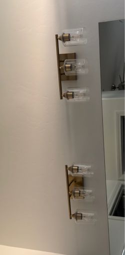 Bathroom lights for his and her sink vanity