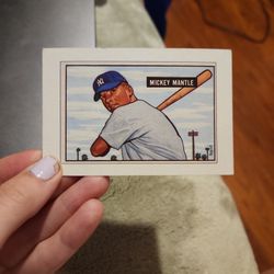 Mackey Mantle Vintage Baseball Card