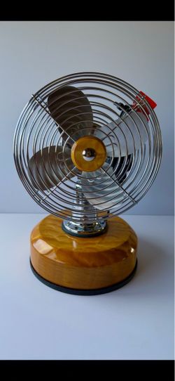 Electric fan ..exotic wood..5A quilted maple