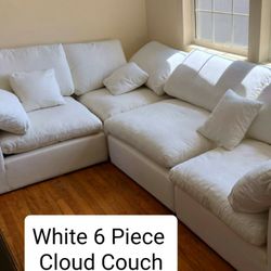 White Cloud Couch Modular Sectional Sofa 