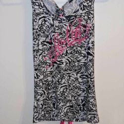 NEW WITHOUT TAGS SO CAL PINK RIBBON CORSET LACE UP BACKLESS TANK TOP SHIRT WOMEN'S JUNIORS