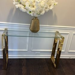 Gold Entryway Table