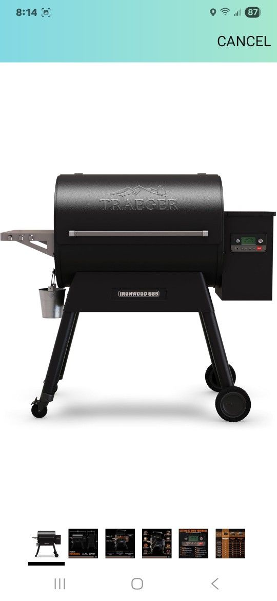 Traeger Ironwood 885 Wood Pellet Grill and Smoker, WiFi Pellet