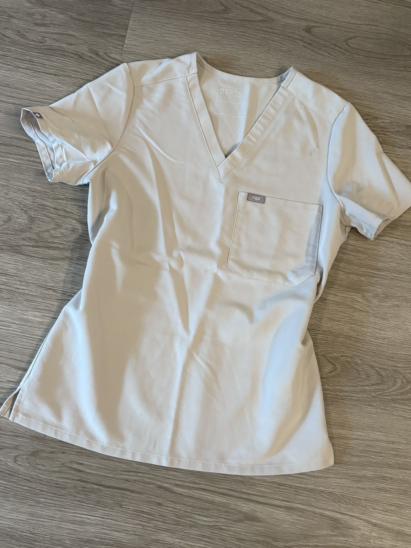 Beige Figs Scrub Top Size XS