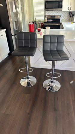 Moving 2 gray bar stools