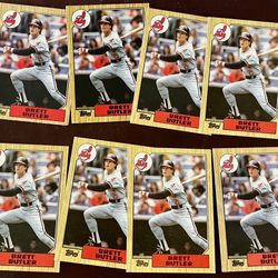 8 Brett Buttler 1987 Topps Baseball Cards 