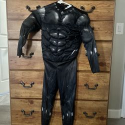 Black Panther Muscle Boys Costume Size Medium 