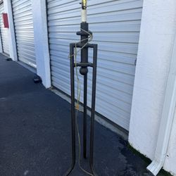 Iron Lamp. Missing Lamp Shade. Approx 5.5 Ft. Solid. 