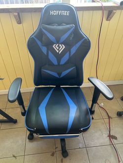Hoffree Gaming Chair Black and Blue