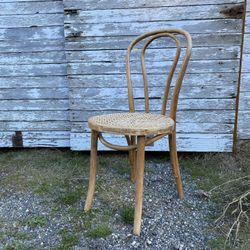 Bentwood Cafe Chair Vintage Thonet Style Caned