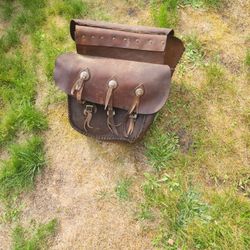 Leather Saddle Bags Motorcycle