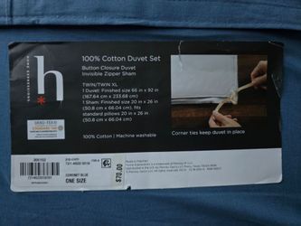 100 % Cotton Duvet Set Size  Twin