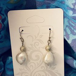 Handmade Natural Pearl Earrings