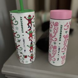 Roller Rabbit Starbucks Collab Tumblers