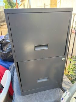 Metal file cabinet